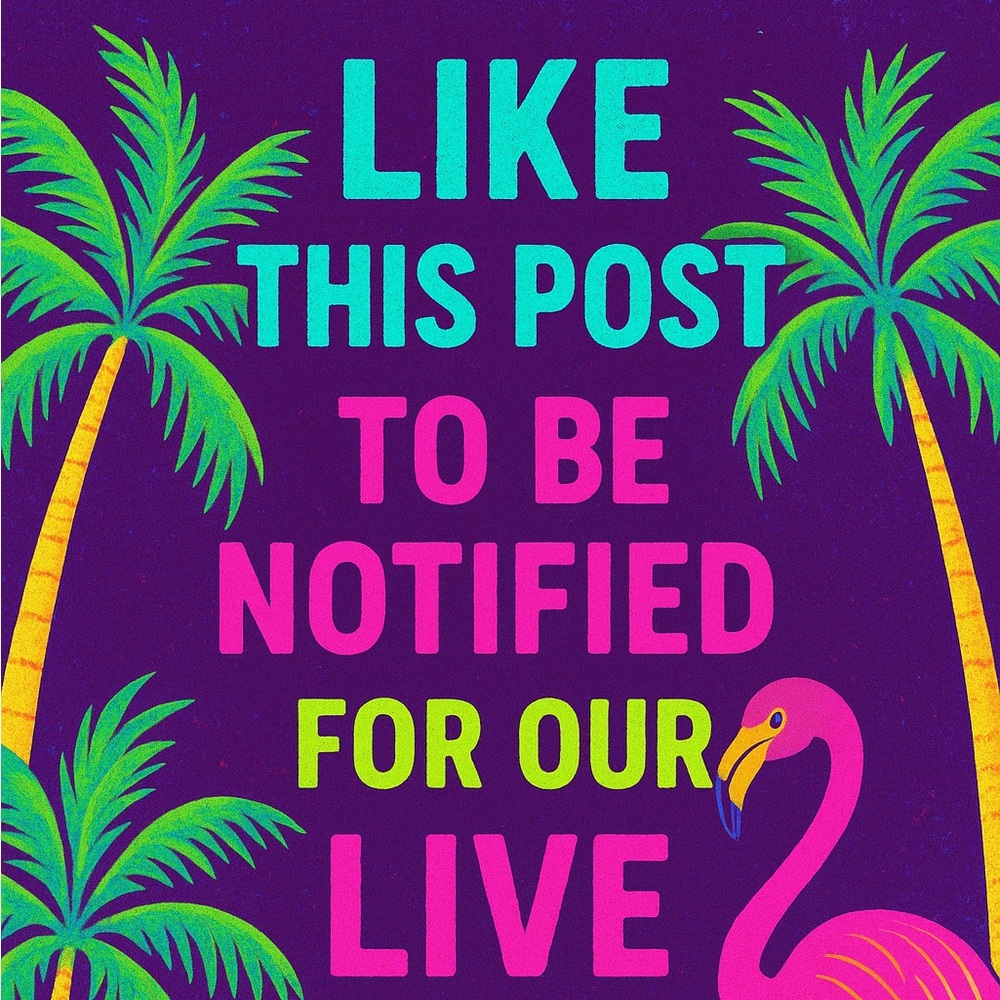 🦩🏝🚨POSH SHOW ALERT🚨 🦩🏝
LIKE THIS LISTING TO BE NOTIFIED WHEN WE GO LIVE